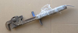 Vintage Trimo 24 Pipe Wrench and 2 Pry Bars