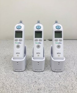 3x 86962 - Lot of 3x Welch Allyn Braun ThermoScan PRO 6000 Ear Thermometers