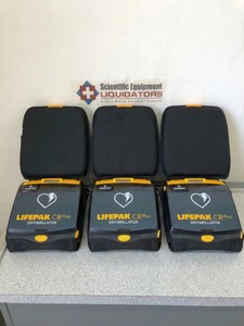 81380, 85911, 80437 - Lot of 3x Medtronic Lifepak CR Plus Defibrillators