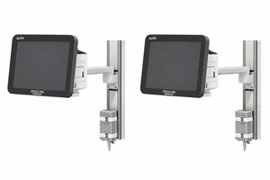2x 84714 - Lot of 2x NEW IN BOX Spacelabs SL-0084-06 Qube Monitor  M Series Arms with WC-0002-05 19 Seismic Wall Channels