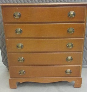 VINTAGE RETRO 5 DRAWER DRESSER