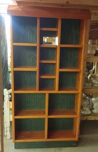 HUGE HAND MADE SHELF W LIGHT
