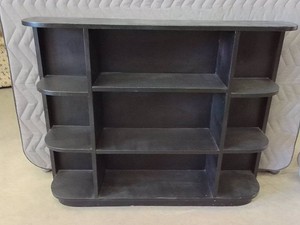 BLACK WOOD SHELF