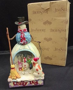JIM SHORE HEARTWOOD CREEK CHILLY DOG SNOWMAN