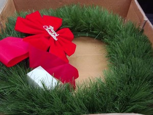 NIB VINTAGE FIBER OPTIC WREATH