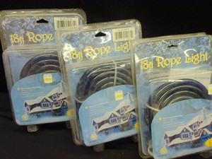 3 SETS OF NEW BLUE ROPE LIGHTS
