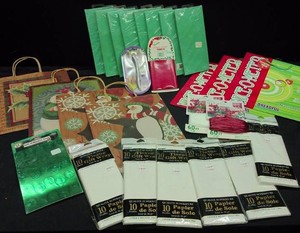 VINTAGE GIFT WRAPPING LOT
