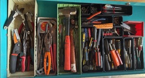 Hammers, screwdrivers, wrenches and other tools