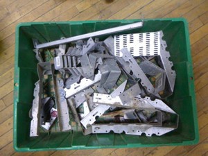 Tote of Joist Hanger Brackets