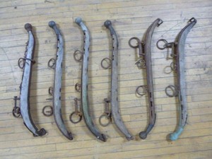 6 Vintage Horse Hames