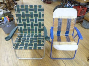 2 Outdoor Folding Chairs