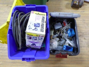 2 Totes of Garage Items