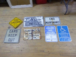 7 Metal Signs