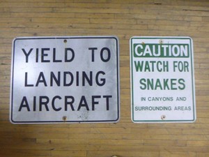2 Metal Signs