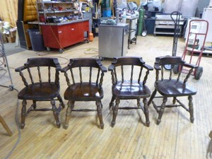 4 Wood Dining Chairs