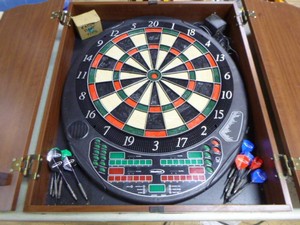 Halex Electronic Dart Board in Case