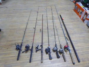 8 Fishing Rods with 7 Reels