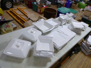 Set of  Strawberry Street Dishes