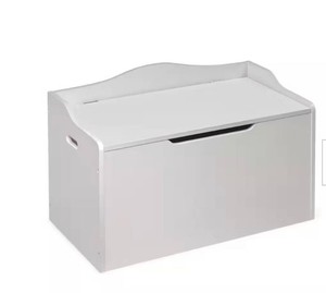 Flat Bench Top and Storage Box-White