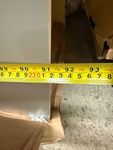Pantry-91x24x 24-Light Grey, Not all Hardware perfectly Installed, Small imperfections-See Photos