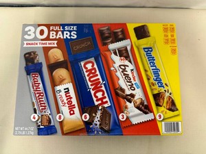 30 Full Size Bars-Snack Time Mix 72026