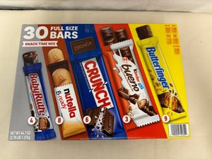 30 Full Size Bars-Snack Time Mix 72026