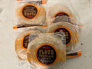 5x Hyvee Whole Wheat Flour Tortillas