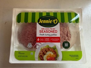 3x 4 14lb  Jennie-O Seasoned Turkey Patties