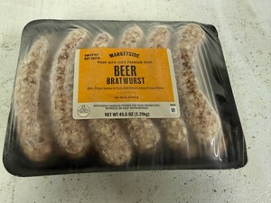 2x 45.6oz Marketside Beer Bratwursts