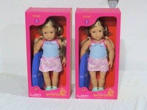 New 2 - Our Generation Ivana with Bodyboard 18 Beach Doll