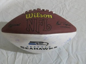 Seattle Autographed NFL Football