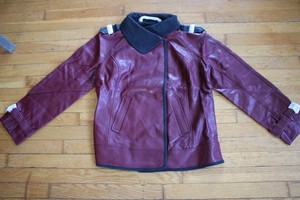 Brand new Dennis Size 12 womens leather jacket