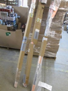 3 Long handled pile cleaning pads with squeegees