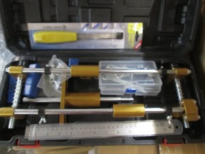 Spring loaded lock hole mortise opener jig
