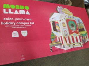 Color your own holiday camper kit