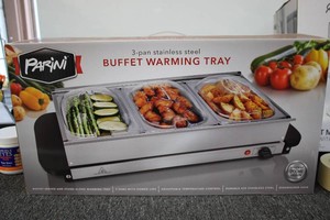 3- Pan Stainless steel buffet warming try