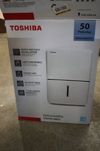 TOSHIBA dehumidifier high capacity 50 pints a day Used but in original box