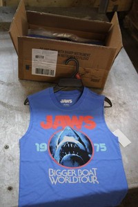 Case of 12 boys size M Jaws tank tops great for resellers