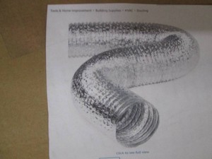 HVAC Premium 8in aluminum hose flex air duct pipe 25ft long
