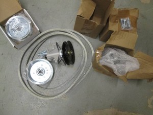 50in Lawnmower deck pulley bundle with 58 x133.75 belt