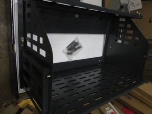 Rear door tailgate table and molle panel