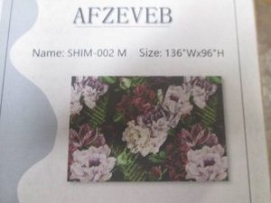 Floral themed 136x96in wallpaper mural