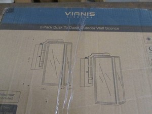 2-pack Dusk til Dawn Outdoor Wall Sconce