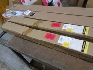 (4) Assorted size cordless Roman window sun shades