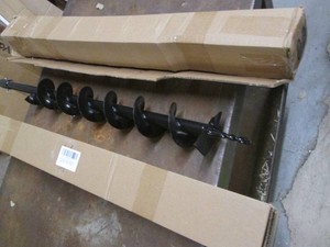 Pair of Tungsten post hole digger bit bulb planter tools