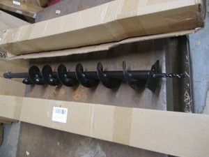 Pair of Tungsten post hole digger bit bulb planter tools