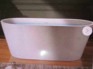54 Fiberglass flat bottom tub