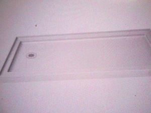 Slimline 60 x 32 left drain shower base