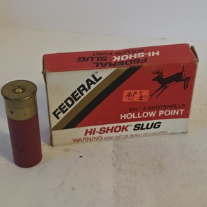 Federal Hi-Shok Slug Hollow Point 12 Gauge 2-34 1 oz
