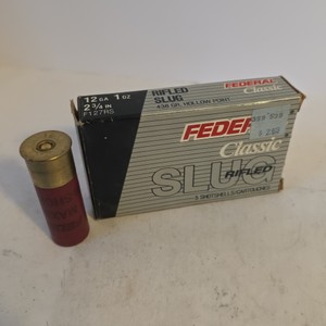 Federal Classic Rifled Slug 12 Gauge 2� 1 oz 438 Grain Hollow Point